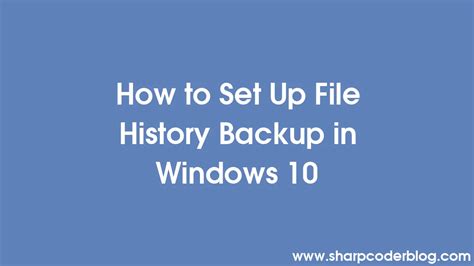 Image result for File History Backup