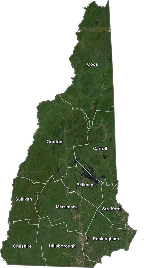 New Hampshire County Map - US County Maps