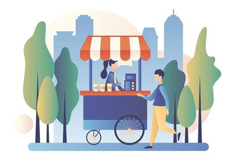 Cartoon Street Stall 的图像结果