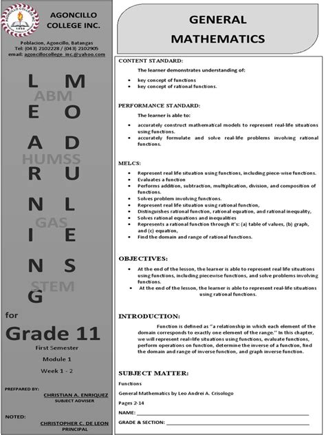 Image result for 11 General Mathematics Week 2 Module 8