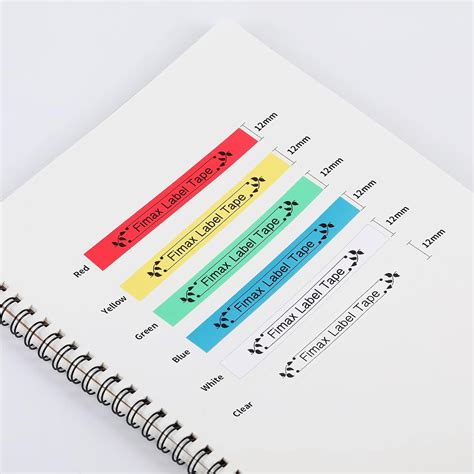 Buy Compatible DYMO LetraTag Refills Plastic Tape 12mm x 4m 1/2 x 13 ...