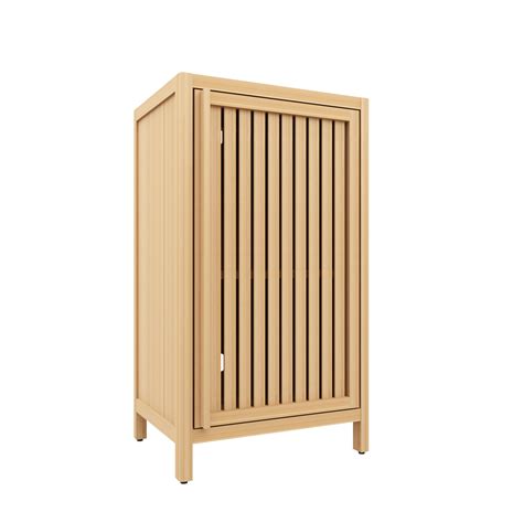 Bathroom Bamboo Storage Cabinet,Freestanding Floor Cabinet with Door ...
