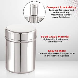 FineArts Stainless Steel Grocery Container - 800 ml Price in India ...
