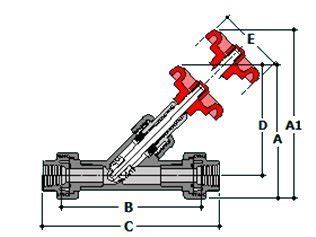 Spears 172B-015SR PVC Schedule 80 Y-Pattern True Union, SR EPDM ...