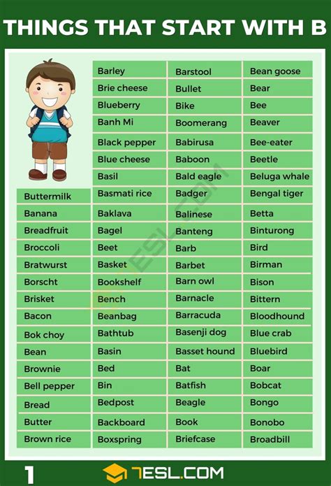 Objects That Start With A B at Christopher Ardoin blog