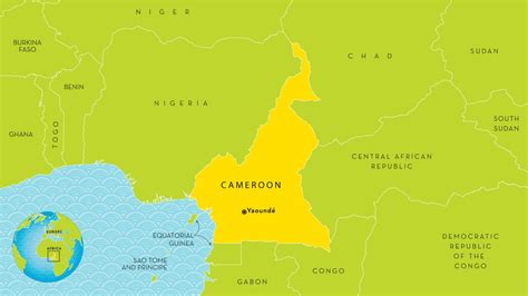 Physical Map Of Cameroon