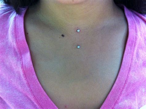 Dermal Piercing Collarbone
