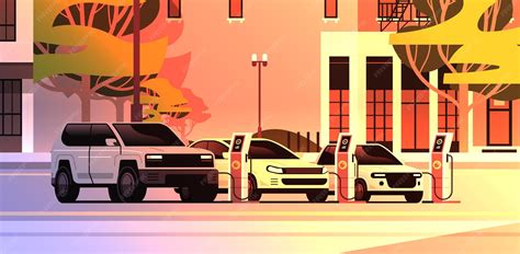 Electric transport charging battery vehicles at recharging power ...