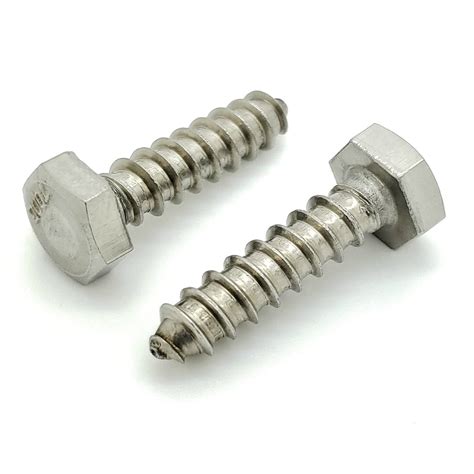 25 Qty 1/4" x 1" 304 Stainless Steel Hex Lag Bolt Screws (BCP1173 ...