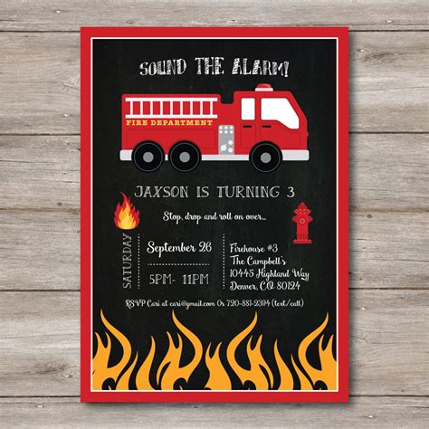 Feuerwehr Kindergeburtstag Einladung Basteln