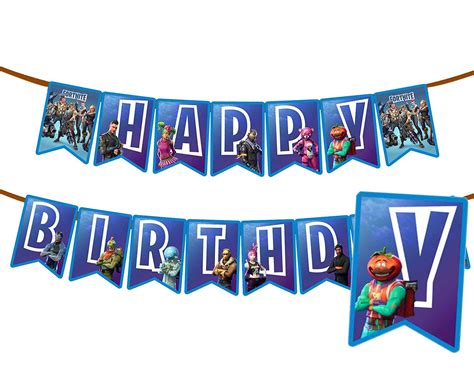 Buy Gaming Happy Birthday Party Banner - Birthday Game Party Supplies ...