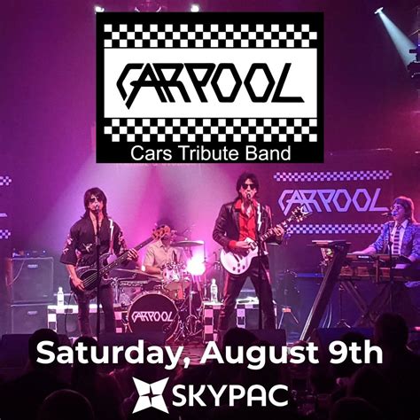 CARPOOL: Cars Tribute Band, The SKYPAC, Bowling Green, 9 August 2025 ...