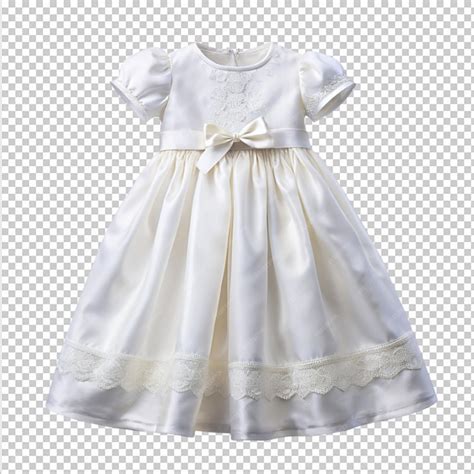 An elegant white dress for a babys baptism png | Premium AI-generated PSD