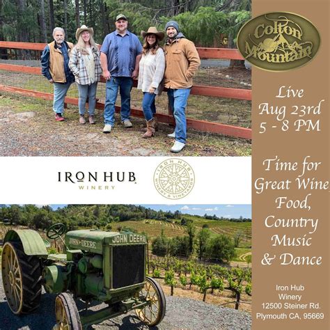 Colton Mountain live at Iron Hub Winery, Iron Hub Winery, River Pines ...
