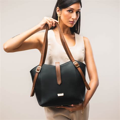 Charcoal Caramel Elara Tote bag – Strokes by Namrata Mehta