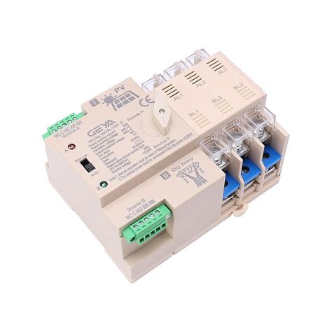 GAEYAELE on-Grid Photovolatic Power Automatic Transfer Switch Din Rail ...