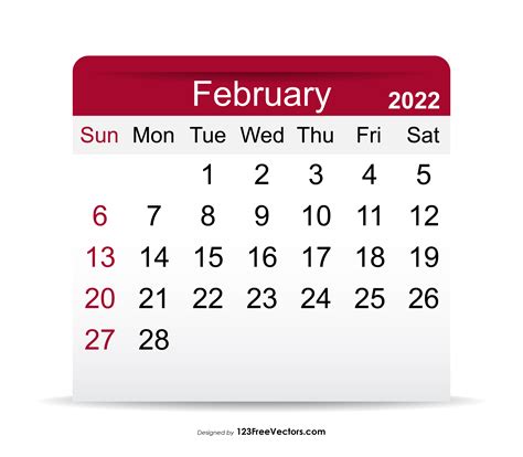 Chevron February 2022 Calendar
