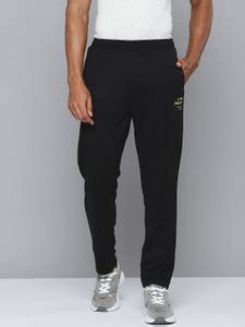 HRX by Hrithik Roshan Solid Men Black Track Pants - Buy HRX by Hrithik ...