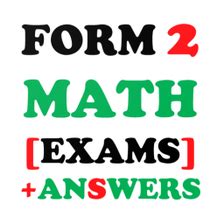 Image result for Math Questions Form 2