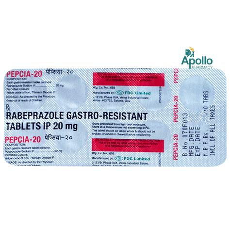 PEPCIA 20MG TABLET Price, Uses, Side Effects, Composition - Apollo Pharmacy