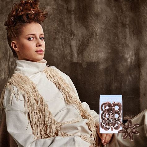 INVISIBOBBLE Nano Pretzel Brown Hair Styling Ring with Strong Grip-Pac