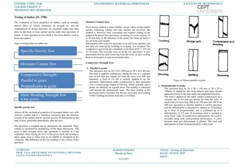 Engineering Materials | CEPT - Portfolio