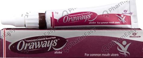 Buy Oraways Buccal 0.1 %W/W Mouth Paste (5) Online at Flat 15% OFF ...