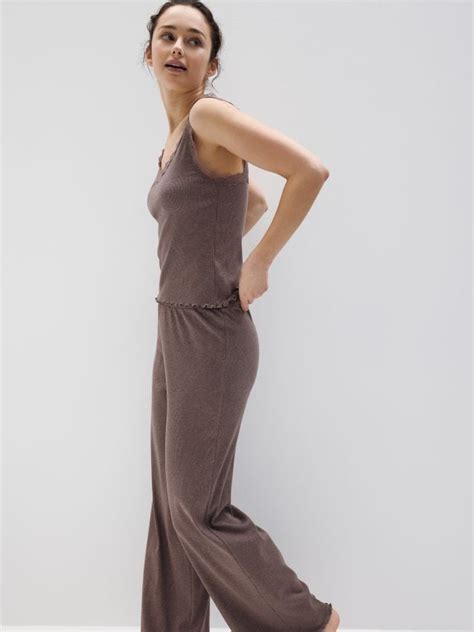 LADIES` PYJAMA Spalva rausvai violetinė (mauve) - RESERVED - 055CS-34X