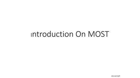 Most (Maynard Operation Sequence Technique) | PPTX