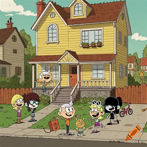 The Loud House cartoon on Craiyon