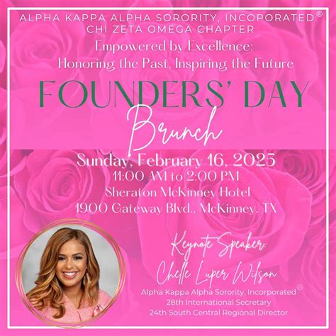 2025 Founders’ Day Brunch , Sheraton McKinney (1900 Gateway Boulevard ...