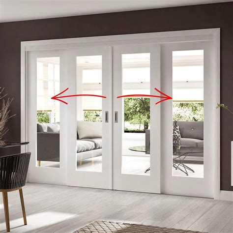 Easi-Slide OP1 White Shaker 1 Pane Sliding Door System in Four Size ...