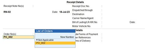 Streamlining Purchase Order Processing in Tally Prime