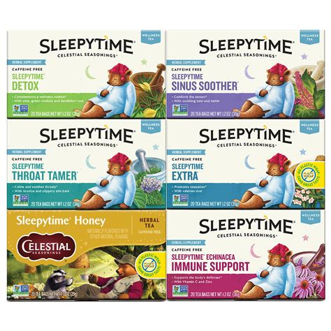 Amazon.com : Celestial Seasonings Wellness Tea Sleepytime Variety Pack ...