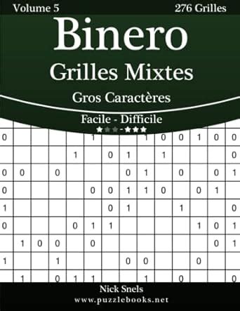 Buy Binero Grilles Mixtes Gros Caracteres - Facile a Difficile - 276 ...