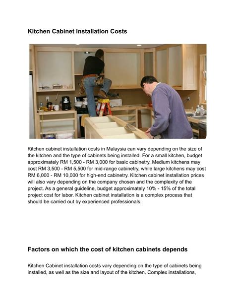 PPT - How Much Does It Cost To Install Kitchen Cabinets_ PowerPoint ...