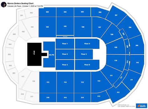 Canada Life Place Seating Chart - RateYourSeats.com - map of canada life centre