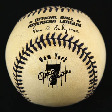 Lot Detail - 1995 Mickey Mantle Jr. Single Signed OAL Budig Mickey ...