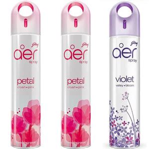 Godrej Aer Petal, Violet Spray Petal , Violet 240 ml (Pack of 3) #158 ...