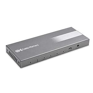 Buy Cable Matters 4K 60Hz 4 Port HDMI Splitter 1 in 4 Out - Support ...