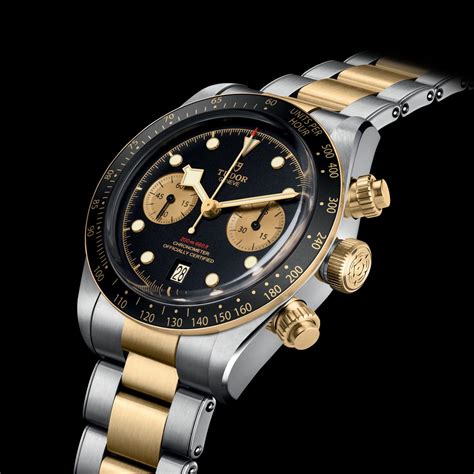TUDOR Black Bay Chrono S&G watch - 41mm steel case, Steel and yellow ...