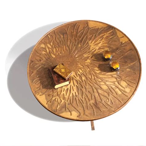 Noor Gallery - DALI COFFEE TABLE BURL WALNUT - Noor Gallery