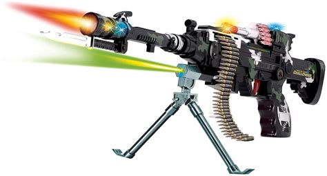 Students Gallery Rapid Fire Machine Combat 3 Gun with Lights and Sound ...