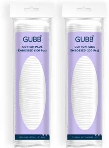 GUBB Round Cotton Pads For Face & Eyes Embossed Pack of 2 - Price in ...