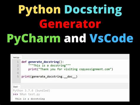 Image result for Python Docstring Vscode