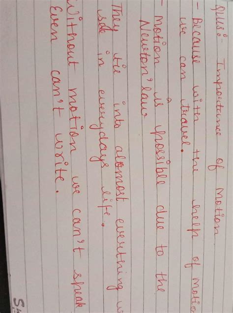 Importance of different motions - Brainly.in