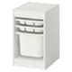TROFAST storage combination with box/trays, white/white, 34x44x56 cm ...