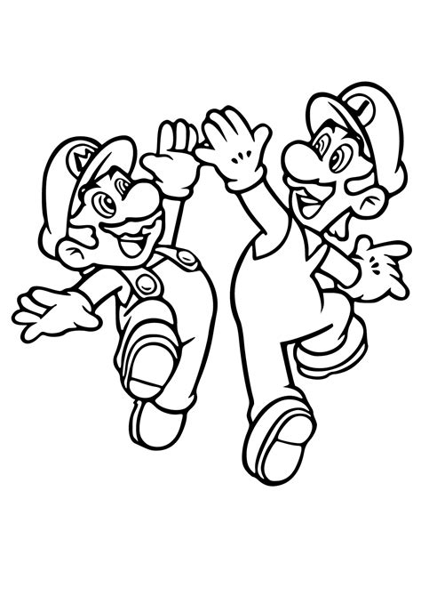 Mario And Luigi Coloring Pages Free