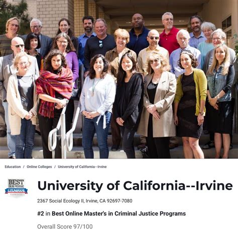 One reason U.S. News & World Report has ranked the UC Irvine Master of ...