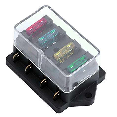 Buy Hot 12V/24V 4 Way Car Circuit Standard ATO Blade Fuse Box Block ...
